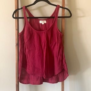 Anthropologie muslin gauze tank top
